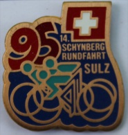 14 SCHYNBERG RUNDFAHRT SULZ - 96  -  CYCLISTE - CYCLISME - DRAPEAU SUISSE   -   ( VELO) - Cyclisme