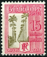 GUADALUPA, GUADELOUPE, COLONIA FRANCESE, FRENCH COLONY, 1928, FRANCOBOLLO NUOVO,  (MNG), Scott J29 - Ungebraucht