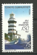 Turkey; 2010 150th Anniv. Of Sile Lighthouse - Neufs