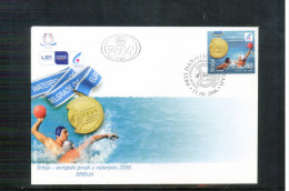 Serbia 2006 Serbia Europa Waterpolo Champion FDC - Wasserball