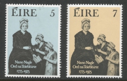 Ireland. 1975 Bicentenary Of Presentation Order Of Nuns. MH Complete Set. SG 376-377 - Unused Stamps
