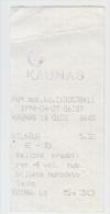 Lithuania Railway Ticket 1996 - Europa