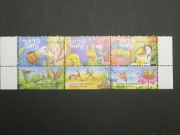 ISRAEL 1999 LOVELY BUTTERFLY TAB STAMP - Unused Stamps (with Tabs)