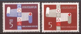 1962 X 28 JUGOSLAVIJA CROCE ROSSA RED CROSS VERKEHR FEUER INDUSTRIE MNH - Unused Stamps