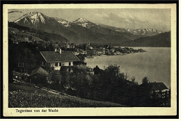 Tegernsee Von Der Wacht  -  Gegen Wallberg, Setzberg, Und Blauberg -  Ansichtskarte Ca.1926   (1873) - Bad Wiessee