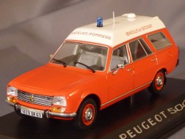 Norev 475441, Peugeot 504 Break "pompiers Ambulance", 1979, 1:43 - Norev