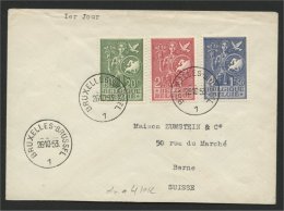 BELGIUM, EUROPEAN YOUTH OFFICE 1953 FDC - Brieven En Documenten