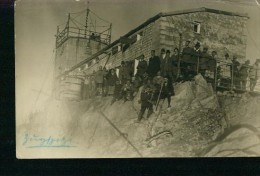 Zugspitze Zugspitzhaus Gruppe An Der Terrasse 2.4.1929 Von Berlin - Zugspitze