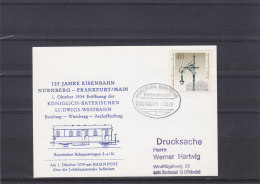 Trains - Eisenbahn Nürnberg - Frankfurt  Main - Berlin - Imprimé De 1979 - Oblitération Train - Covers & Documents