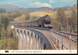 Train --  141 TA Sur Le Viaduc De Saguisoule - Eisenbahnen