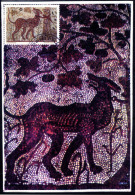 YUGOSLAVIA - JUGOSLAVIA  - HELLENISTIC MOSAIC - CERBERUS - DOG - HERAKLEIA - MC -1970 - Cartas & Documentos