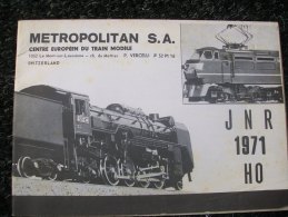 CATALOGO METROPOLITAN S.S.del 1971 In Francese - France