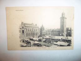 2ref - CPA  - GRAVELINES - La Place D'armes - Jour De Marché  - [59] Nord - Gravelines