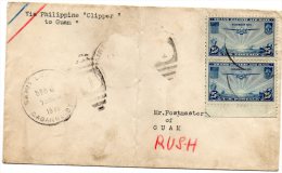 Via Philippine Clipper To GuamI 1935 Air Mail Cover - 1c. 1918-1940 Covers