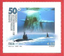 ITALIA REPUBBLICA SINGOLO NUOVO - 2013 - 50º Raduno Internazionale Dei Sommergibilisti In Catania - € 0,70 - S. ---- - 2011-20: Mint/hinged