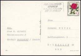 Switzerland 1972, Card Dumbendorf To Berlin - Cartas & Documentos