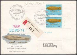 Switzerland 1975, Registred Cover Luzern To Nordlingen - Storia Postale