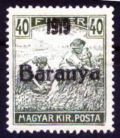 YUGOSLAVIA - UNGARN - CROATIA - BARANYA  - II Typ Ovpt. - **MLH - 1919 - Nuevos