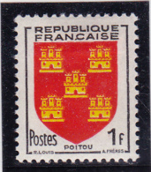 FRANCE    Y.T. N° 952   NEUF*   Charnière - 1941-66 Coat Of Arms And Heraldry