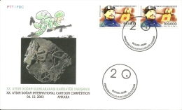 Turkey; Special Postmark 2003 Aydin Dogan International Cartoon Competition - FDC