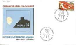 Turkey; Special Postmark 2004 "Ankara'04" National Stamp Exhibition - FDC