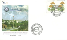 Turkey; Special Postmark 2005 60th Anniv. Of Ege University - FDC