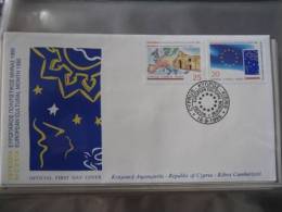 Cyprus 1995 European Cultural Month FDC - Briefe U. Dokumente