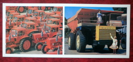 Belarus Tractors And BeLAZ Tip-up Lorries - Trucks - Minsk - 1980 - Belarus USSR - Unused - Belarus