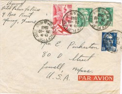 3593. Carta Aerea NANCY (Place St Jean) 1948 - Covers & Documents