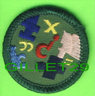 SCOUTISME - ÉCUSSON EN TISSU, SCOUT -  MATHÉMATIQUE - - Scoutismo