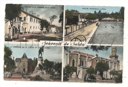 Saïda (Algérie) : 4 Vues Dont L'entrée De La Caserne De La Légion  En 1950 (animé). - Saida