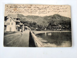 Carte Postale Ancienne : Seychelles : Victoria Street , MAHE , With Stamp - Seychellen