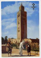 Maroc--MARRAKECH--La Koutoubia (animée,vendeurs D´eau ) Cpm   N° 5368 B  éd  Jeff édition - Marrakech