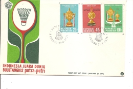 Badminton ( FDC D'Indonésie De 1976 à Voir) - Bádminton