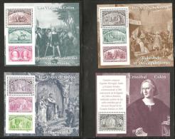 O) 1992 SPAIN,  CHRISTOPHER COLUMBUS-COLON, FULL SET DISCOVERY OF AMERICA, SOUVENIR FOR 6 MNH - Commemorative Panes