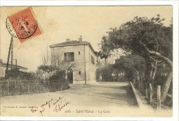 Carte Postale Ancienne Marseille Saint Marcel - La Gare  - Chemin De Fer - Saint Marcel, La Barasse, Saint Menet