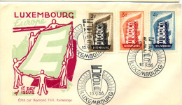 Prix Fixe En Baisse Avant Cloture Le 27 Mai EUROPA LETTRE 1er JOUR LUXEMBOURG 1956 - 1956