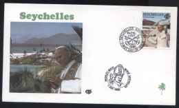 Lot  54 - Voyage Du Pape  Jean Paul II  - Seychelles  1986   - - Seychelles (1976-...)