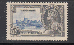 Barbados  Scott No 187  Unused  Hinged   Year  1935 - Barbados (1966-...)