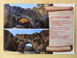 Dep 07 , Cpm Le PONT D'ARC , 07150 , Gorges De L'Ardèche , 23.862 , Multivues   (325) Recto/Verso - Vallon Pont D'Arc