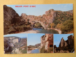 Dep 07 , Cpm  Vallon Pont D'Arc , A.70768 , Multivues   (333) Recto/Verso - Vallon Pont D'Arc