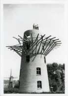 GISTEL (West-Vlaanderen) - Molen/moulin - Unieke Opname Van De Merelaan Tijdens De Opbouw In 1933! Echte Foto 13x18 Cm. - Lieux