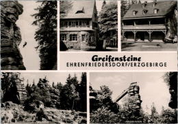 AK Ehrenfriedersdorf, Greifensteine, Naturbühne, Bergsteiger, Ung, 1962 - Ehrenfriedersdorf