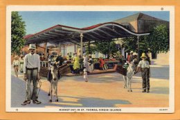 Market Day In St Thomas VI Old Postcard - Isole Vergini Americane