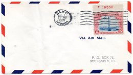 Leko NV 1928 Air Mail Cover - 1c. 1918-1940 Storia Postale