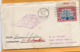 Frist Flight Laredo TX 1928 Air Mail Cover - 1c. 1918-1940 Covers