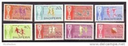 Albania 1966 Sports Soccer Football World Cup 1966 England MNH Stamps Scott 945-952 Michel 1071-1078 - 1966 – England