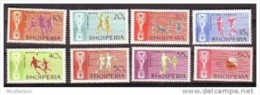 Albania 1966 Sports Soccer Football World Cup 1966 England MNH Stamps Scott 945-952 Michel 1071-1078 - 1966 – Inglaterra