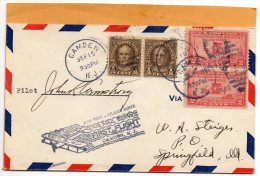 Frist Flight  Camden NJ 1929 Air Mail Cover - 1c. 1918-1940 Lettres