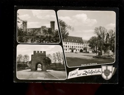 ZÜLPICH Zuelpich Gruss Aus   Burg Kölntor Markt Mit Rathaus  ( VW Kombi - Zuelpich